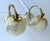 Beige Art Deco Table Lamps in Brass and Glass, Set of 2 For Sale - Image 8 of 16