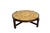Round coffee table with faience top signed Roger Capron and made in Vallauris. This table is a part of the vegetal serie...