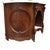 Carved Walnut & Burl Marble Top Server Desk With Candle Stands C1880 For Sale - Image 6 of 11