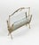 Metal Mid-Century Modern Brass and Glass Magazine Rack from Fontana Arte, Italy, 1950s For Sale - Image 7 of 17