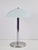 Mid-Century Mushroom Table Lamp in Sandblasted Glass, Stainless Steel & Chrome, 1960s For Sale - Image 6 of 8