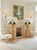 Pair of Vintage Natural Wicker Urn Planters With Pedestal Plinths For Sale - Image 12 of 12