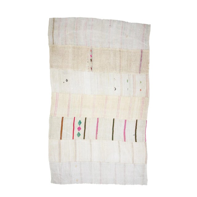 Textile Vintage Turkish Hemp Kilim Rug- 8′6″ × 14′1″ For Sale - Image 7 of 7