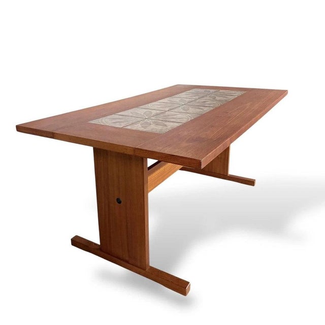 Mid-Century Danish Teak and Tile Dining Table by Gangso Møbler, 1960s For Sale - Image 8 of 11