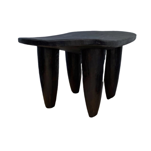 Wood African Senufo Stool / Table I Coast 13.5" H by 23" W For Sale - Image 7 of 11