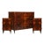 Wood Art Deco Italian Commode & Nightstands in Burl Walnut from La Permanente Mobili Cantù, 1920s, Set of 3 For Sale - Image 7 of 7