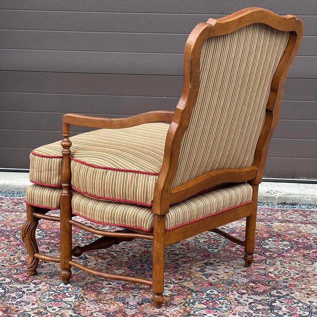 Highland House Genevieve French Country Bergere Lounge Chair For Sale In Philadelphia - Image 6 of 12