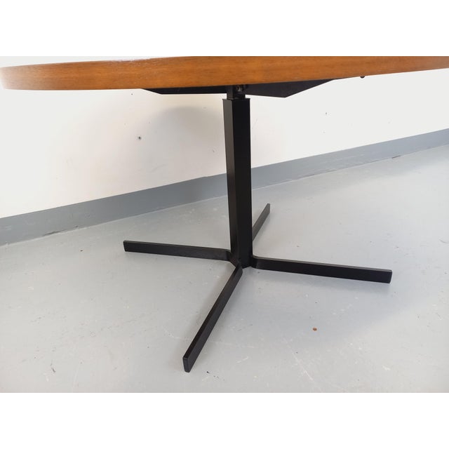 Large Vintage Scandinavian Style Coffee Table in Teak and Black Metal, 1960s For Sale - Image 13 of 18