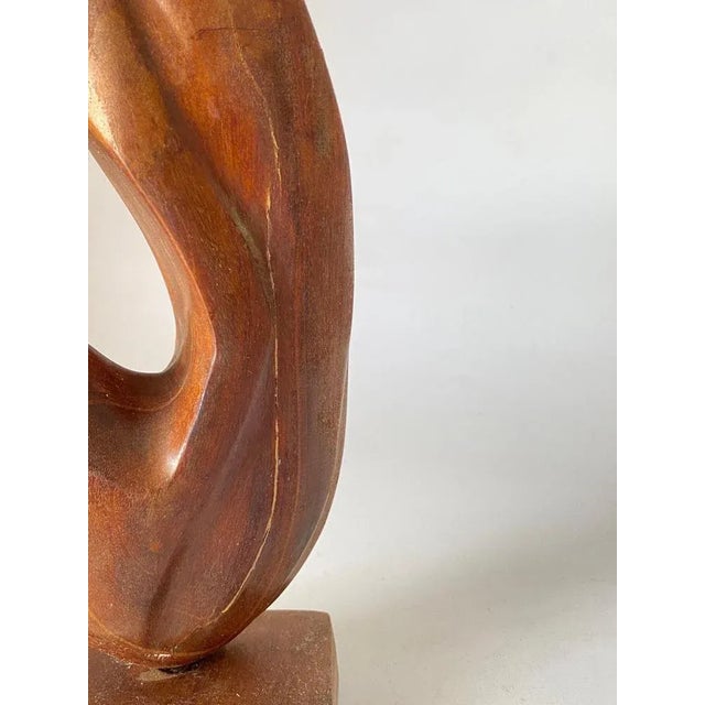 Wood Abstract Wooden Sculpture in the style of Alexandre Noll, France, 1960s For Sale - Image 7 of 12