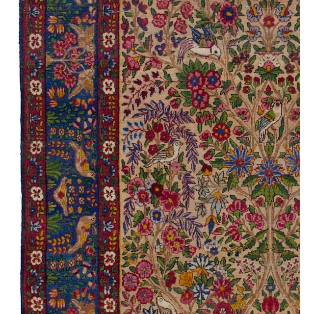 Early 20th Century Antique Persian Lavar Kerman Rug 4’8" X 7’5" For Sale - Image 5 of 6