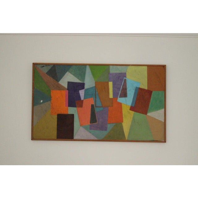 Stella Rankin, Mid-Century English Composition, 1960s, Oil on Canvas, Framed For Sale - Image 4 of 11