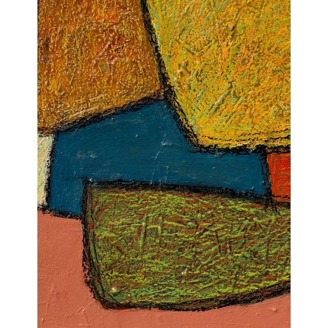 "Out of the Shadows" Original Mixed Media Abstract Painting on Canvas by Zac Woodiel For Sale - Image 9 of 13