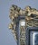 Black Antique Napoleon III Mirror with Pediment, 1800s For Sale - Image 8 of 15