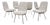 Set of Six Dining Chairs in Metal and Boucle by Carlo Hauner, Brazil, 1950s For Sale