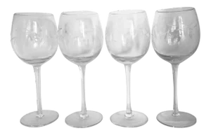 Wheel-Cut Cordial Glasses - Set of 4