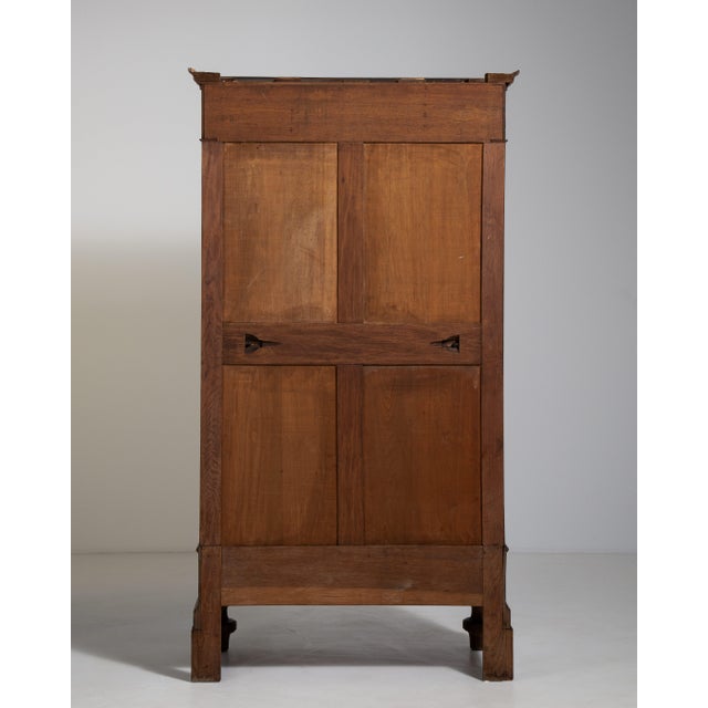 Oak Bookcase in Original Patina, Antique, France, Circa 1880 For Sale - Image 12 of 14