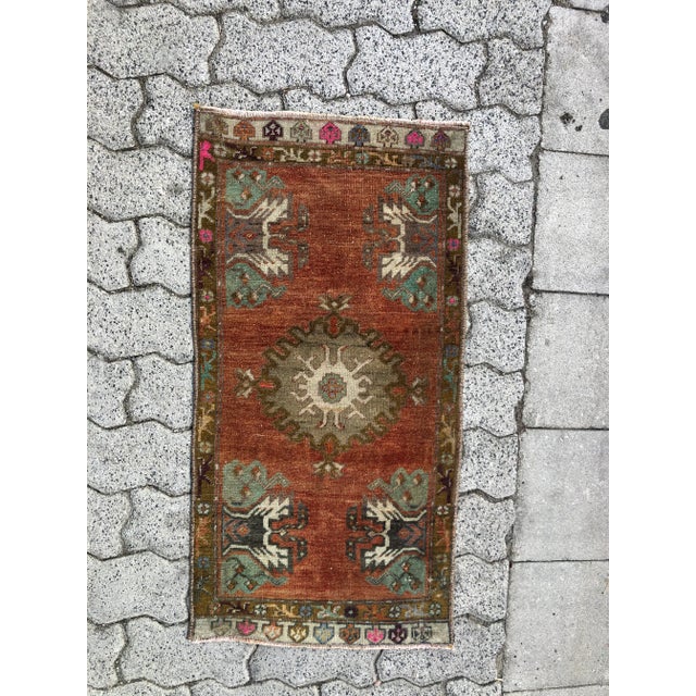 1960s Decorative Anatolian Floral Rug For Sale - Image 6 of 6