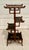 Brown Aesthetic Movement Chinoiserie Bamboo Faux Tortoise Tiered Display Stand For Sale - Image 8 of 12