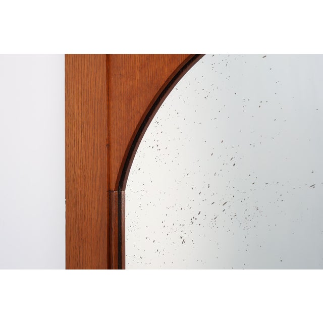 Antique Belgian Oak Wall Mirror, 1890s For Sale - Image 5 of 12