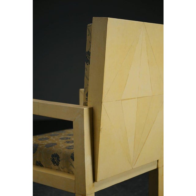 Art Deco Armchair Parchment, 1930s For Sale - Image 14 of 17