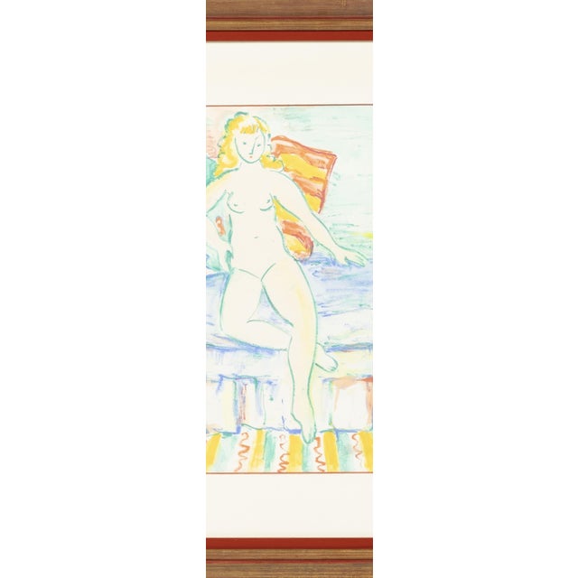 Paper Júlio Reis Pereira, Nude Composition, 1968, Watercolor For Sale - Image 7 of 8