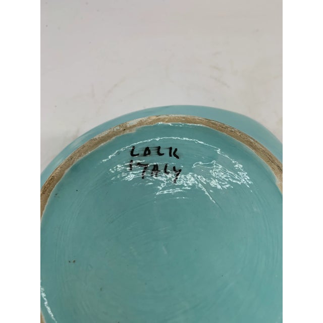 Vintage Italian Lolk 24k Gold Trim Candy Dish For Sale - Image 4 of 5