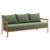 Green Outdoor Teak & Fern Green Sofa For Sale - Image 8 of 13