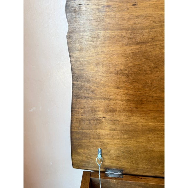 French Provincial Walnut-Veneer Dough Bin (Pétrin) Console, Early-Mid 20th C. Louis XIII Style For Sale - Image 14 of 18