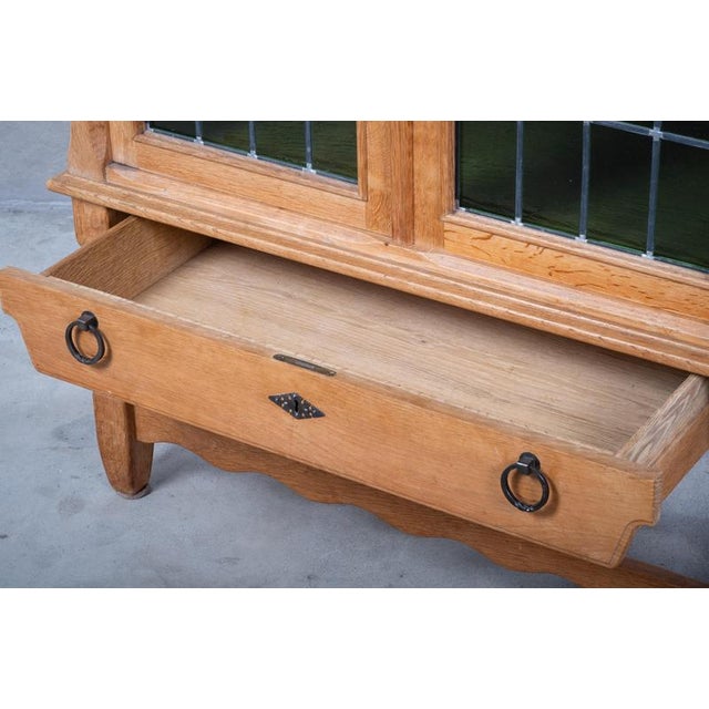 Brutalist Oak Cabinet by Henning Kjærnulf, Denmark, 1960s For Sale - Image 6 of 13