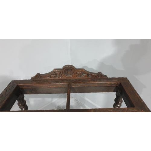 Vintage Umberella Stand in Oak For Sale - Image 3 of 6