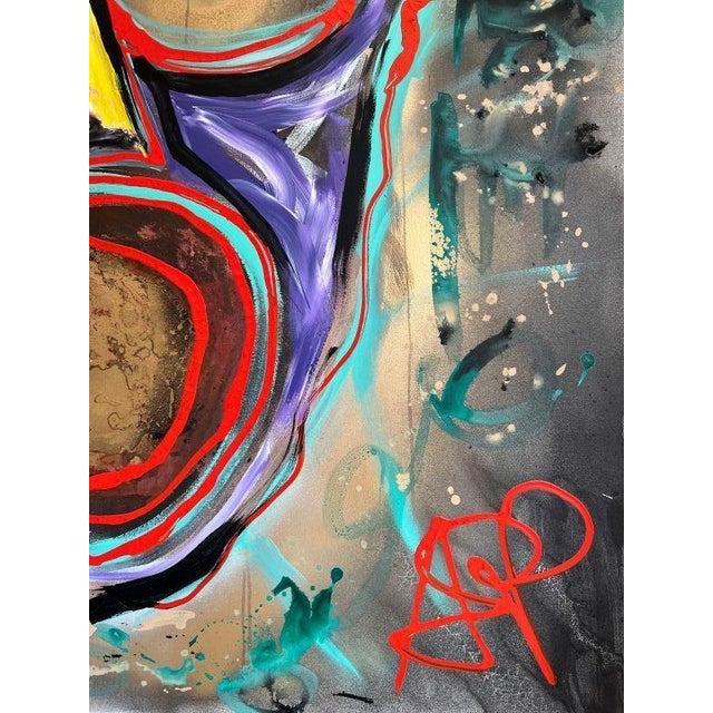 Contemporary ArpVerdeacqua, Breaking Through the Other Side, 2022, Acrylic on Canvas For Sale - Image 3 of 8