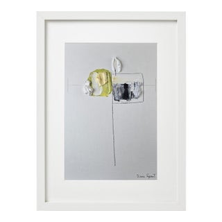 Neutral Colors Palette Organic Modern Botanical Flower Original Oil Painting / Contemporary Herbarium / Earth Tones For Sale