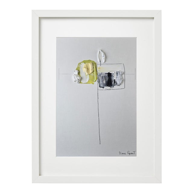 Neutral Colors Palette Organic Modern Botanical Flower Original Oil Painting / Contemporary Herbarium / Earth Tones For Sale