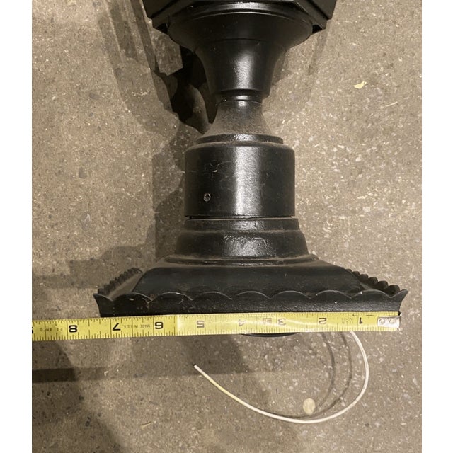 Vintage Classic Style Hexagon Outdoor Lantern Property Mark For Sale In Pittsburgh - Image 6 of 8