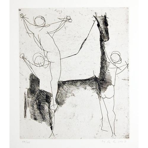 Marino Marini, Jugglers X Edition of 65, 1950s, Etching For Sale - Image 4 of 5