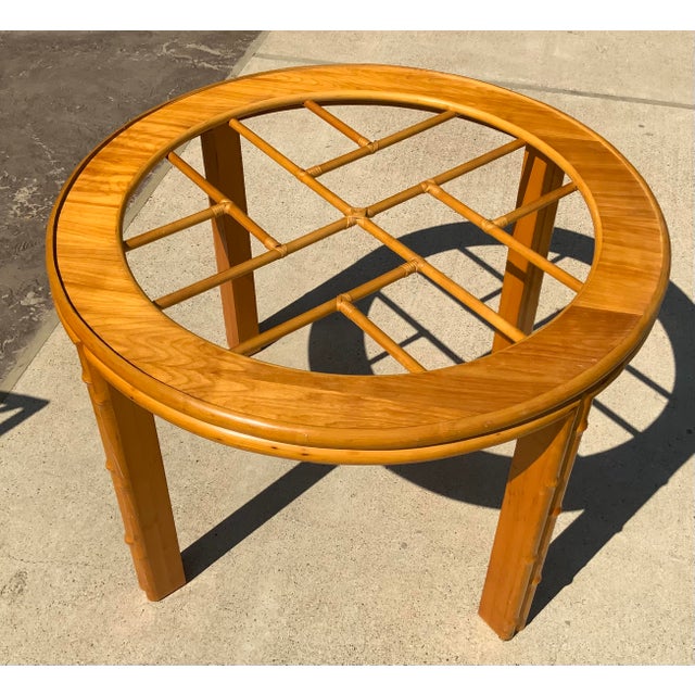 Vintage McGuire Style Bamboo Dining Set Table and Four Chairs Chairish