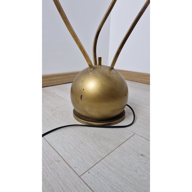 Goldenrod Three-Leaf Brass Floor Lamp by Carlo Giorgi for Bottega Gadda, 1960s For Sale - Image 8 of 15