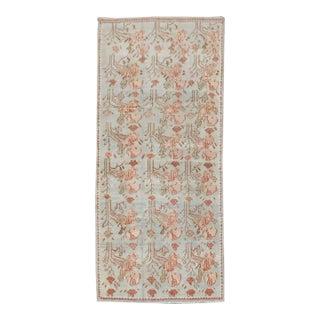Early 20th Century Senneh Kurd Small Floral Rug - 2'6" x 5'4" For Sale