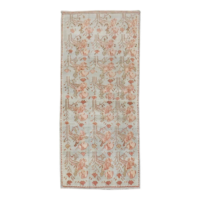 Early 20th Century Senneh Kurd Small Floral Rug - 2'6" x 5'4" For Sale