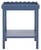 Cerulean Starlyn Scalloped Accent Table in Blue For Sale - Image 8 of 8