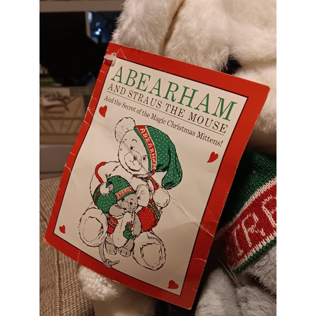 1980s 1987 Pristine (Stored) A&s Abearham Christmas Bear and Mouse For Sale - Image 5 of 7