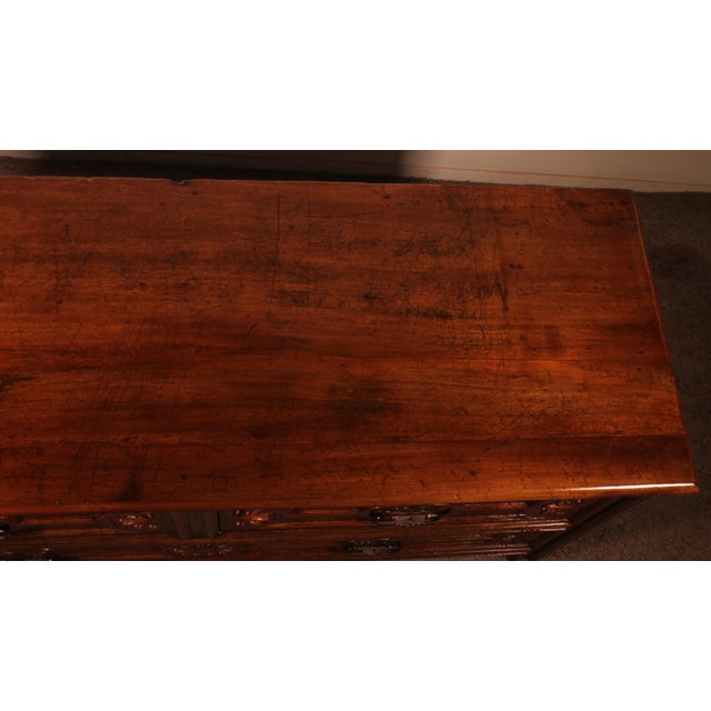 Wood Spanish Renaissance Sacristy Furniture in Walnut, 1600s For Sale - Image 7 of 13