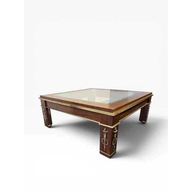 Neoclassical 1990s Mastercraft Furniture Neoclassical Coffee Table For Sale - Image 3 of 11
