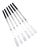 Mid-Century Modern Vintage Swiss Fondue Forks, Set of 6 For Sale - Image 3 of 8