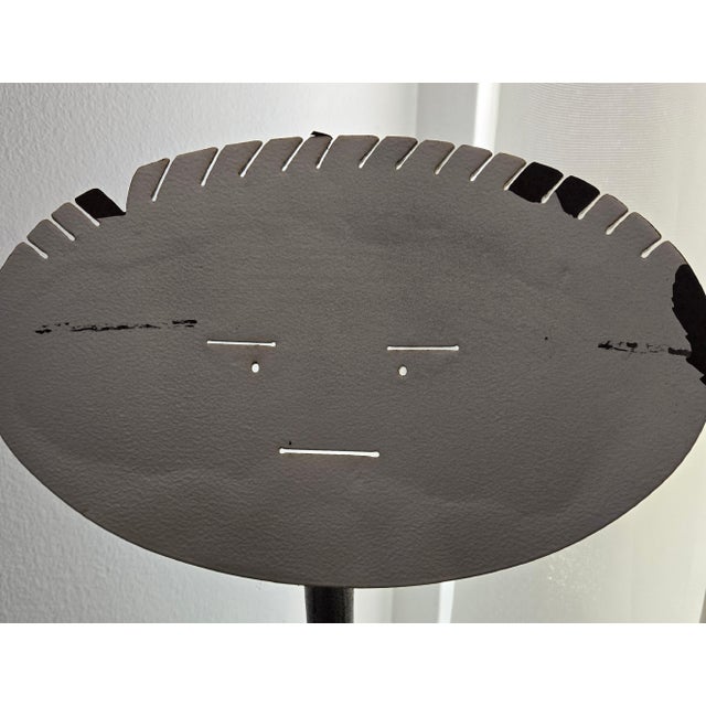 1990s He/She Sculptural Postmodern Metal Bistro Set – Attributed to Rockledge Studios (Unsigned) For Sale - Image 5 of 14