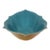 Art Deco Matte Yellow and Glossy Blue Ceramic Console Bowl by Cowan Pottery For Sale