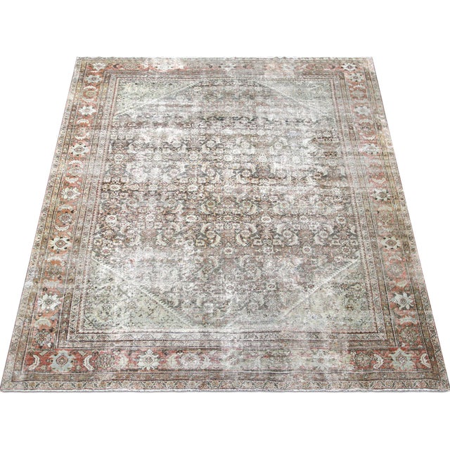 1940s Persian Mahal Rug For Sale In Los Angeles - Image 6 of 6