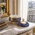 This exquisite Rudolf Wächter Bavarian covered dish features deep cobalt blue glaze with gold gilt hand‑applied detailing,...