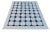 Handmade Cotton Natural Vegetable Dyed Reversible Light and Indigo Blue and White Box Pattern Vista Rug - 8'x10' For Sale - Image 11 of 11