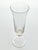 Italian 1990s Murano Torcée Single Hand Blown Fluted Optic Swirl Gold Flake Stem Champagne Glass For Sale - Image 3 of 4